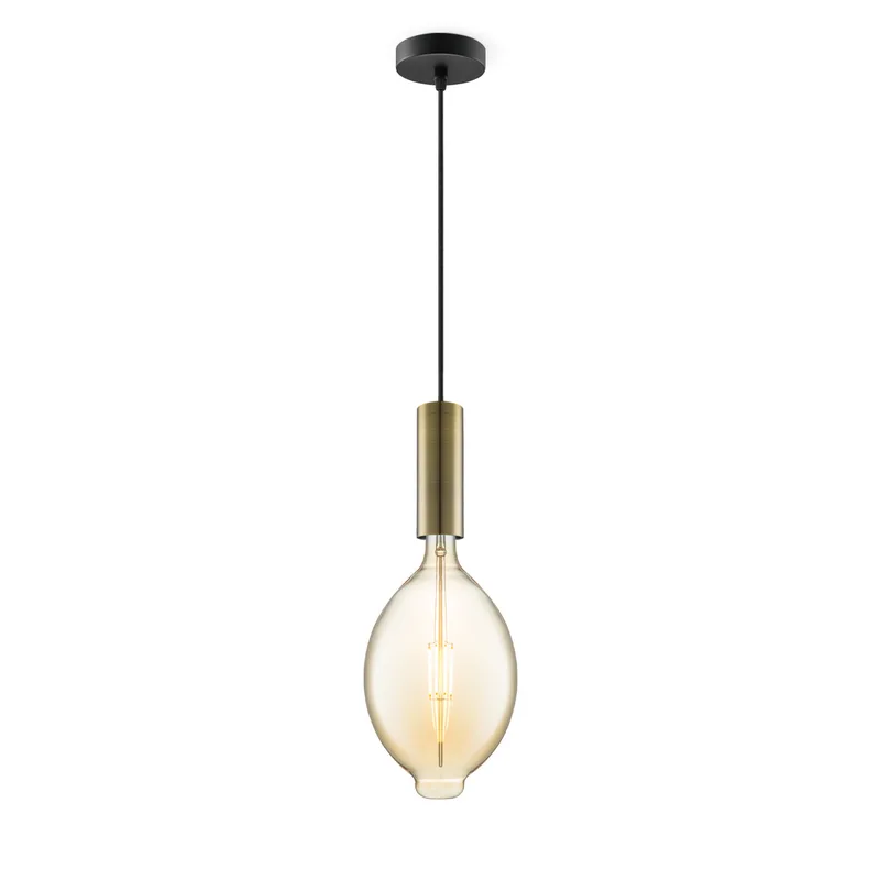 hanglamp Saga brons Oval von Home Sweet Home in Amber – Produktfoto