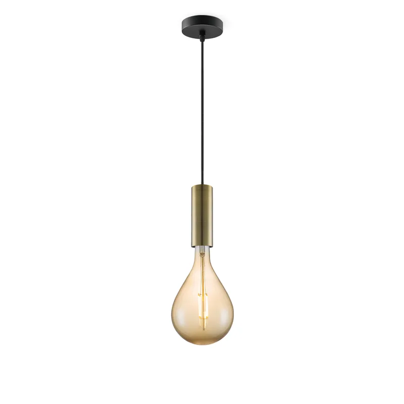 hanglamp Saga brons Pear von Home Sweet Home in Amber – Produktfoto