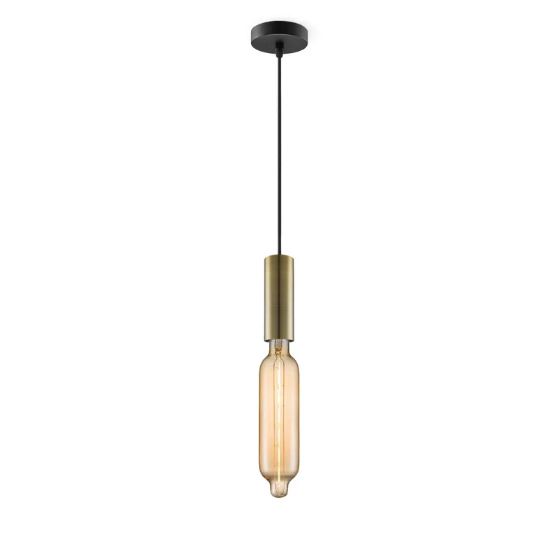 hanglamp Saga brons Tube de Home Sweet Home en Amber – photo produit
