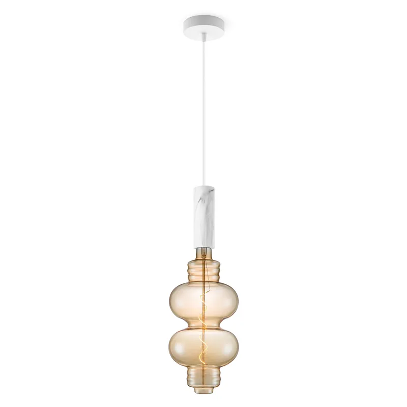 hanglamp Saga marmer Diabolo de Home Sweet Home en Amber – photo produit