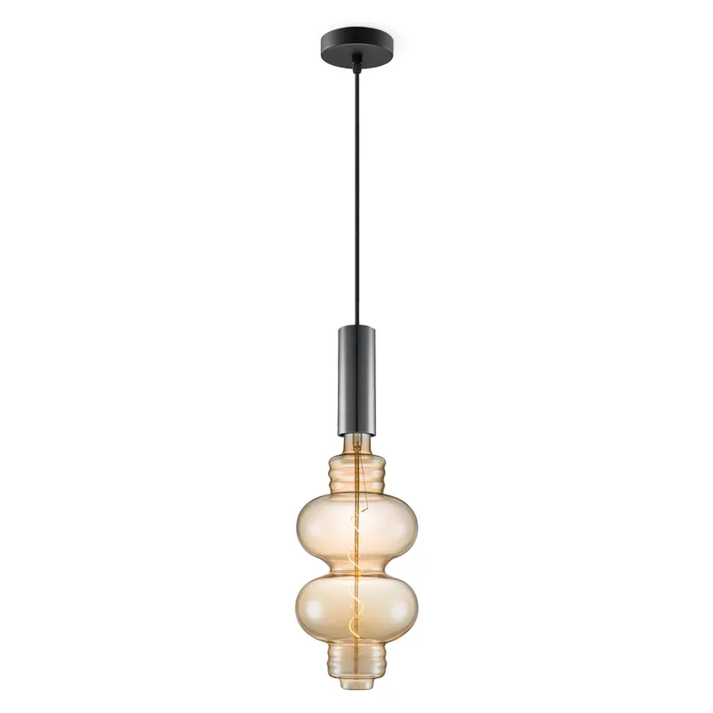hanglamp Saga zwart Diabolo fra Home Sweet Home i Amber – produktbillede