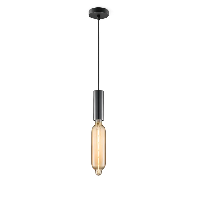 hanglamp Saga zwart Tube van Home Sweet Home in Amber – productfoto