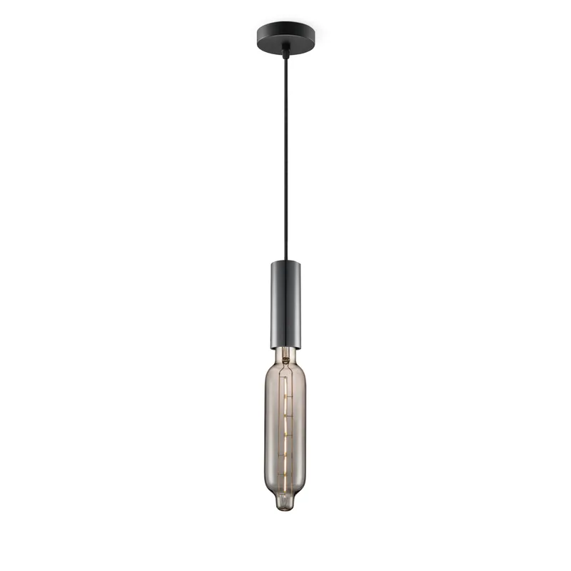hanglamp Saga zwart Tube fra Home Sweet Home i Smoke – produktbillede