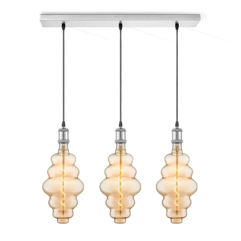 hanglamp Vintage 3L Beam Cloud de Home Sweet Home en Amber – photo produit
