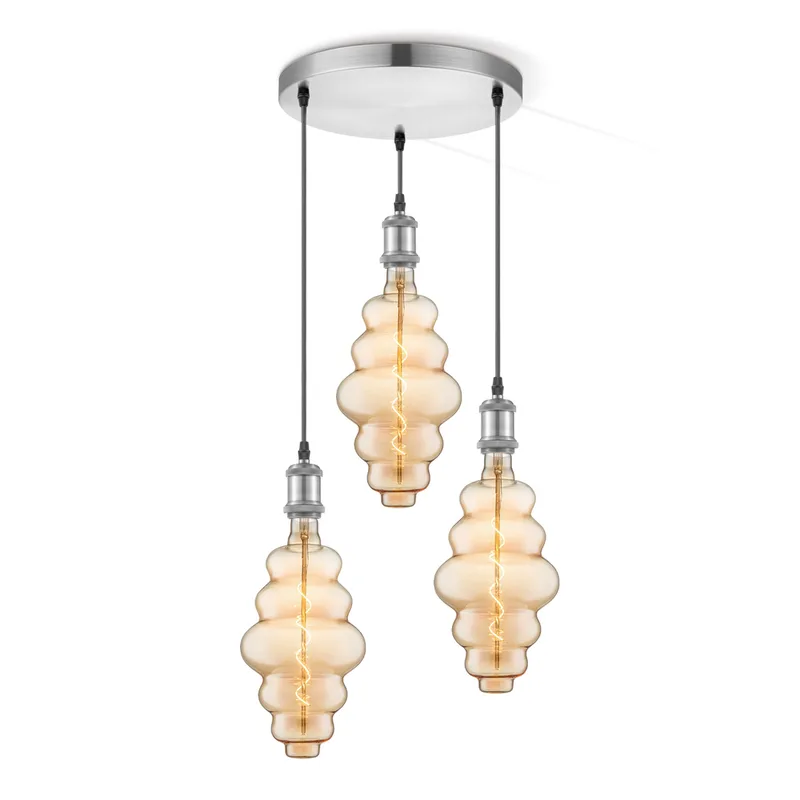hanglamp Vintage 3L Cloud de Home Sweet Home en Amber – photo produit