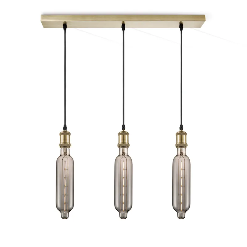 hanglamp Vintage brons 3L Beam Tube van Home Sweet Home in Smoke – productfoto