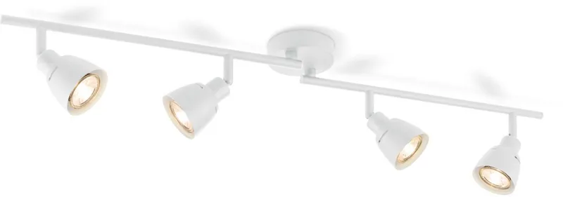 Moderne LED Opbouwspot AKA - 80.5/9/16.5cm - 4 lichts plafondspot - gemaakt van metaal - voor Woonkamer en Slaapkamer van Home Sweet Home in Wit – productfoto