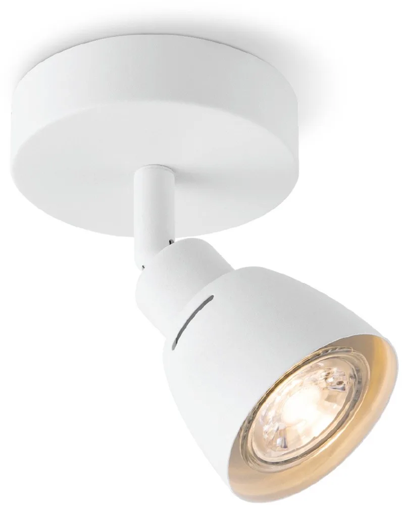 Moderne LED Opbouwspot AKA - 9.5/9.5/13cm - lichts plafondspot - gemaakt van metaal - voor Woonkamer en Slaapkamer de Home Sweet Home en Blanc – photo produit