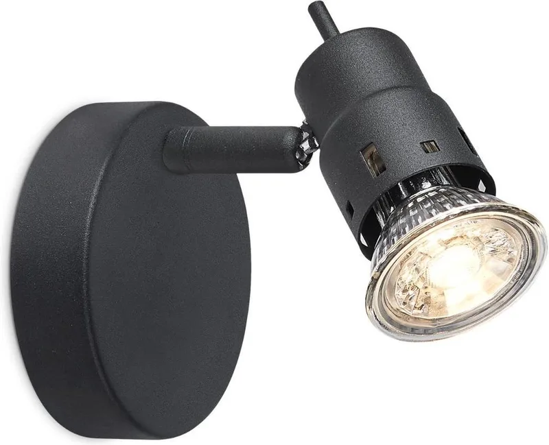 Moderne Plafondspots - Met GU10 Fitting - Metaal Spotlights - 9.5 x 9.5 x 13.7cm - Voor woonkamer en slaapkamer van Home Sweet Home in Zwart – productfoto