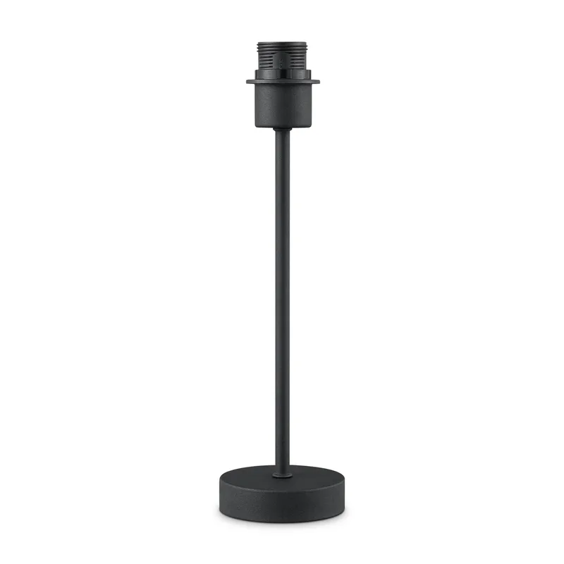 Moderne Tafellamp - Zwart -Modern Bedlampje - 10 x 10 x 36.5 cm - Met Schakelaar - Ontworpen voor gebruik in slaapkamers en studeerkamer - voor Lampenkap met max.35cm - set met E27 Lampfittingen - Lichtbron niet inbegrepen van Home Sweet Home – productfoto