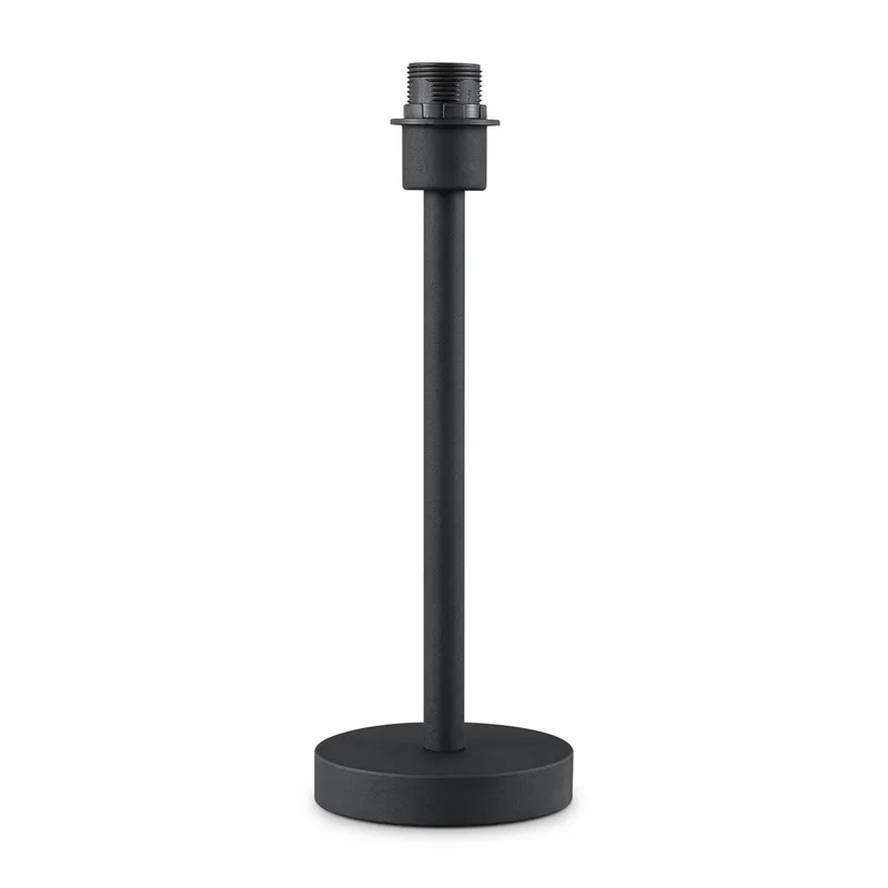 Moderne Tafellamp - Zwart -Modern Bedlampje - 14 x 14 x 36.5 cm - Met Schakelaar - Ontworpen voor gebruik in slaapkamers en studeerkamer - voor Lampenkap met max.35cm - set met E27 Lampfittingen - Lichtbron niet inbegrepen von Home Sweet Home – Produktfoto