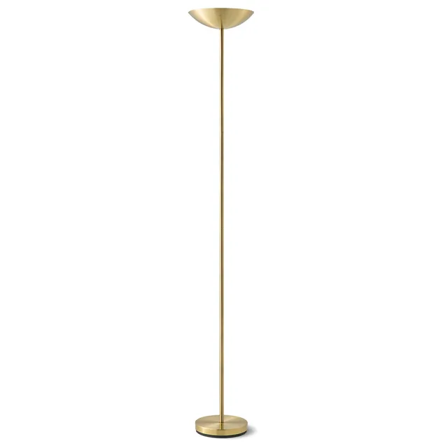 Moderne vloerlamp Easy - Brons - 28/28/180cm - R7s lichtbron - geschikt voor woonkamer, slaapkamer, thuiskantoor- R7s lichtbron - met voetschakelaar