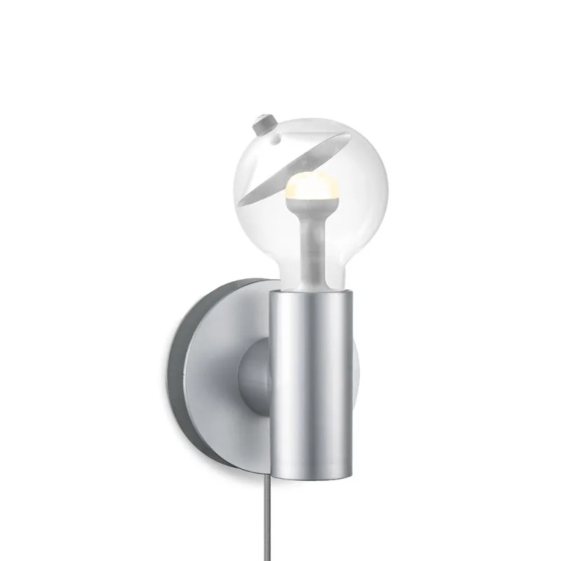 Move Me wandlamp Wally - Cone 3W - zilver von Home Sweet Home in Grau – Produktfoto