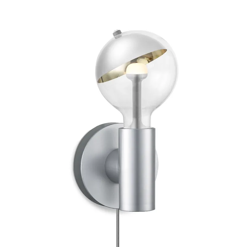 Move Me wandlamp Wally - Sphere 5,5W zilver goud de Home Sweet Home en Gris – photo produit
