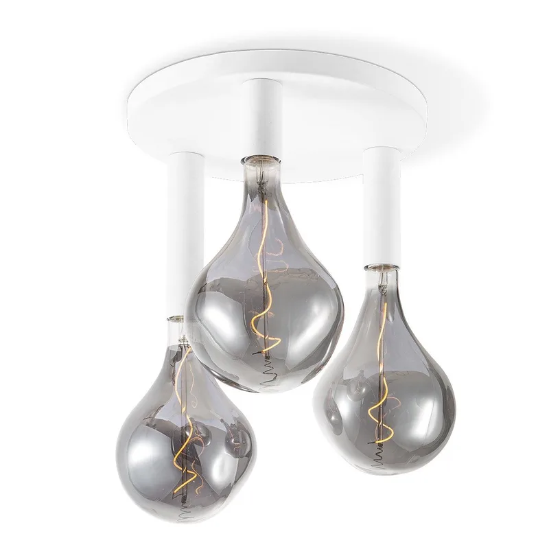 plafondlamp Drip rond 3 lichts by Home Sweet Home in White – product photo