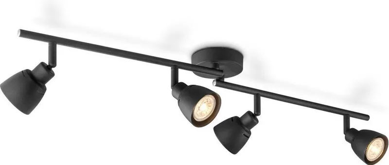 plafondspot Aka 4 - 4 x GU10 - zonder lichtbronnen van Home Sweet Home in Zwart – productfoto