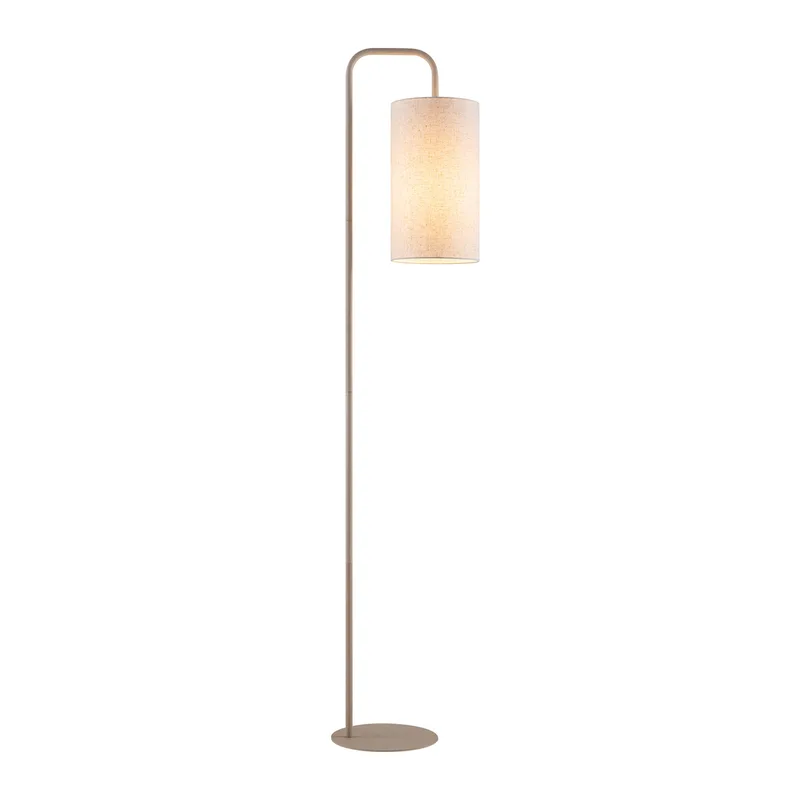 Soft vloerlamp - taupe - met lichtbron - 155 cm fra Home Sweet Home i Beige – produktbillede