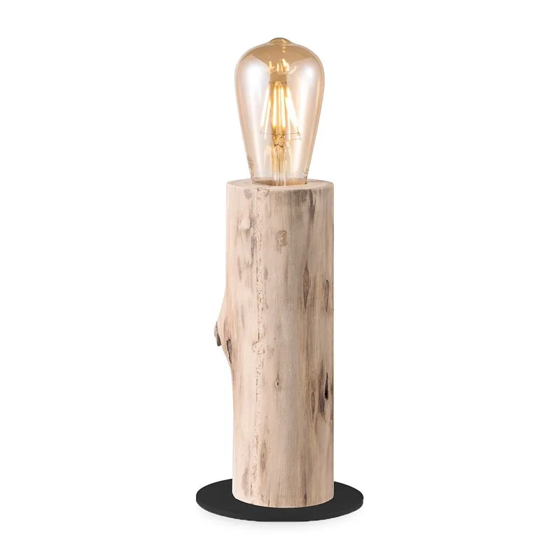 tafellamp Billy large - houten tak by Home Sweet Home in Brown – product photo
