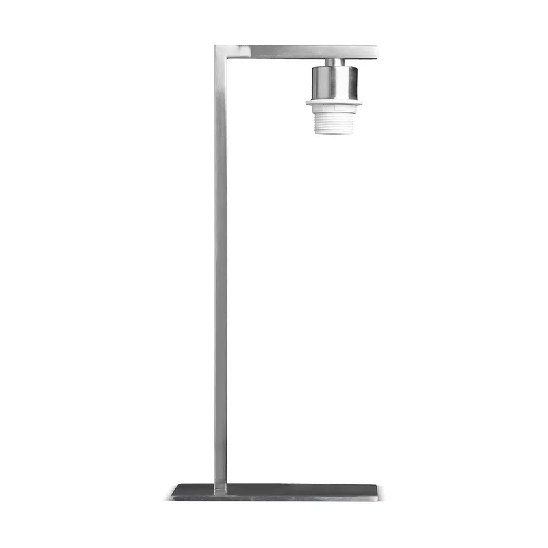 tafellamp Block 44 cm - mat staal de Home Sweet Home en Argent, Rvs – photo produit