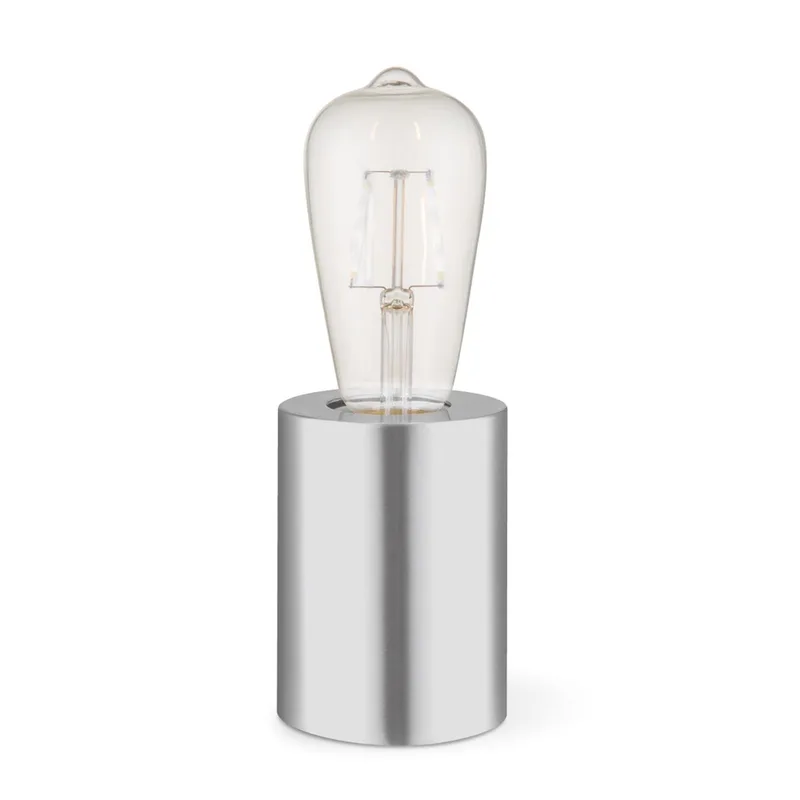 Dry 10 round table lamp, matt steel fra Home Sweet Home i Sølv, Rvs – produktbillede