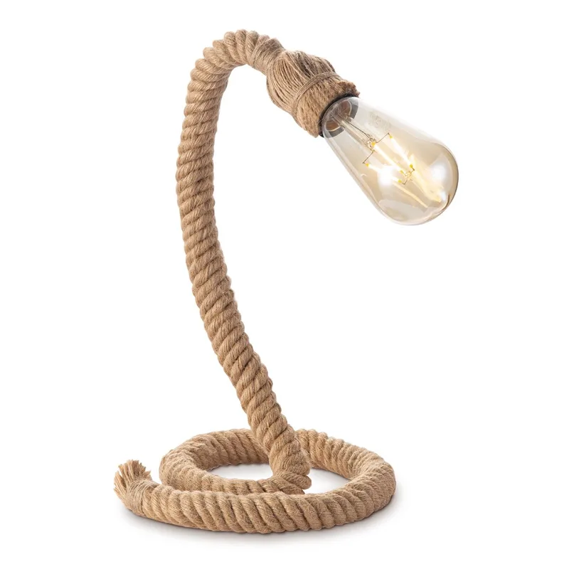 tafellamp Pier Rope de Home Sweet Home en Marron – photo produit