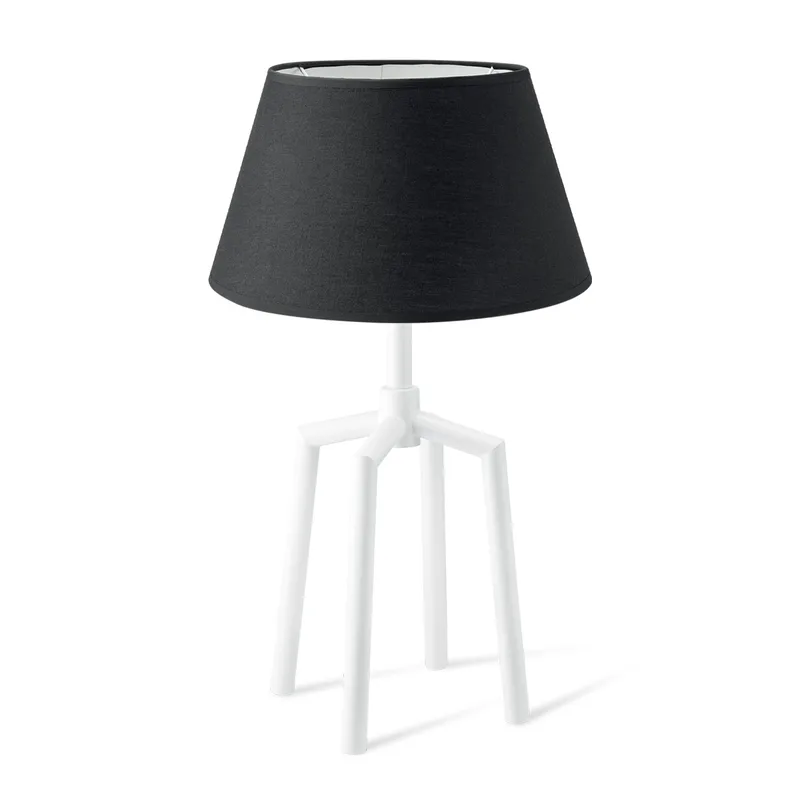 tafellamp Spinn wit & lampenkap Largo de Home Sweet Home en Noir – photo produit