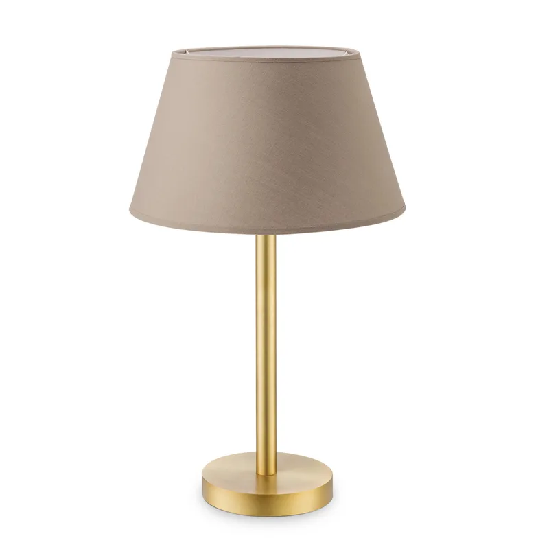 tafellamp Stick messing & lampenkap Largo by Home Sweet Home in Taupe – product photo