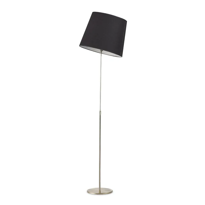 vloerlamp Crooked ↕ 170 cm - mat staal (excl. kap) von Home Sweet Home in Silber, Rvs – Produktfoto