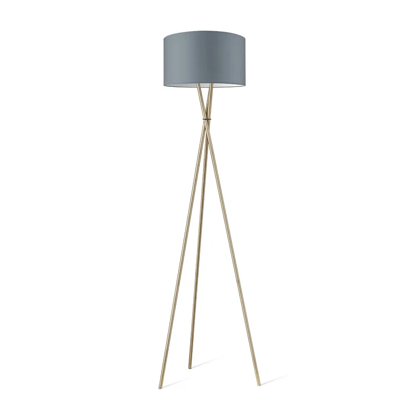 vloerlamp Legs inclusief Bling 40 lampenkap - licht grijs - geschikt voor E27 LED lamp von Home Sweet Home – Produktfoto