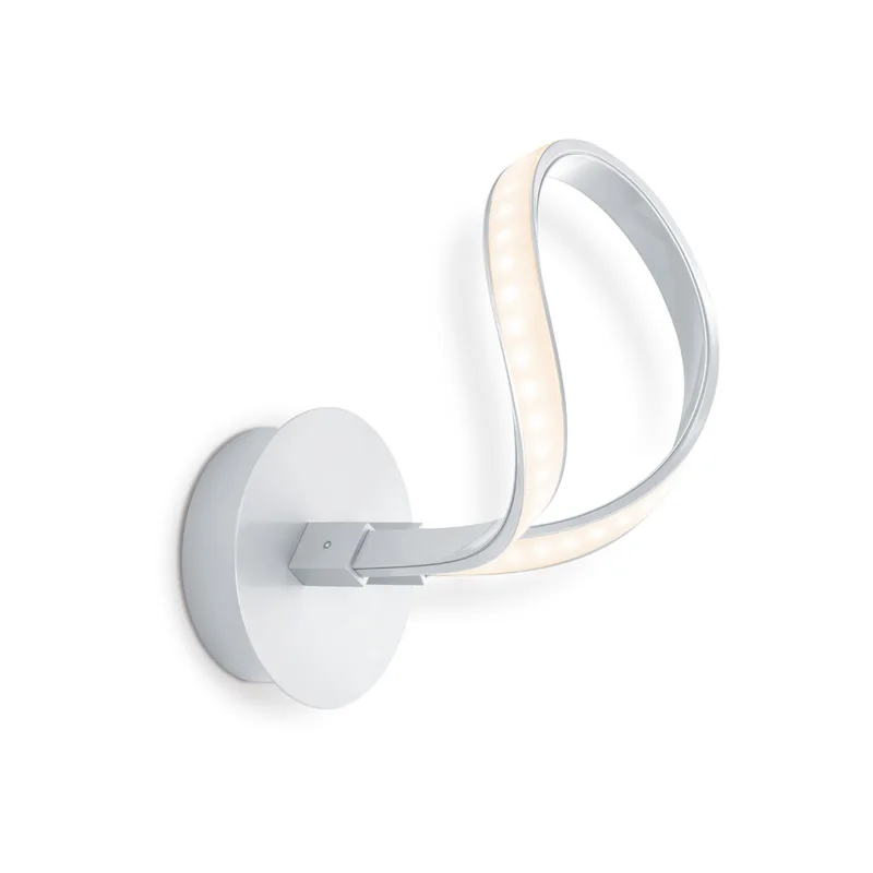 wandlamp LED String ↔ 17 cm - zilvergrijs de Home Sweet Home en Argent, Rvs – photo produit