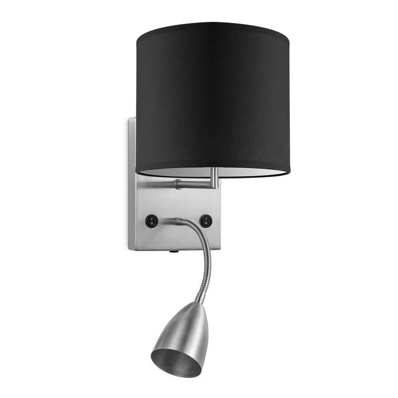 wandlamp read bling Ø 20 cm von Home Sweet Home in Schwarz – Produktfoto