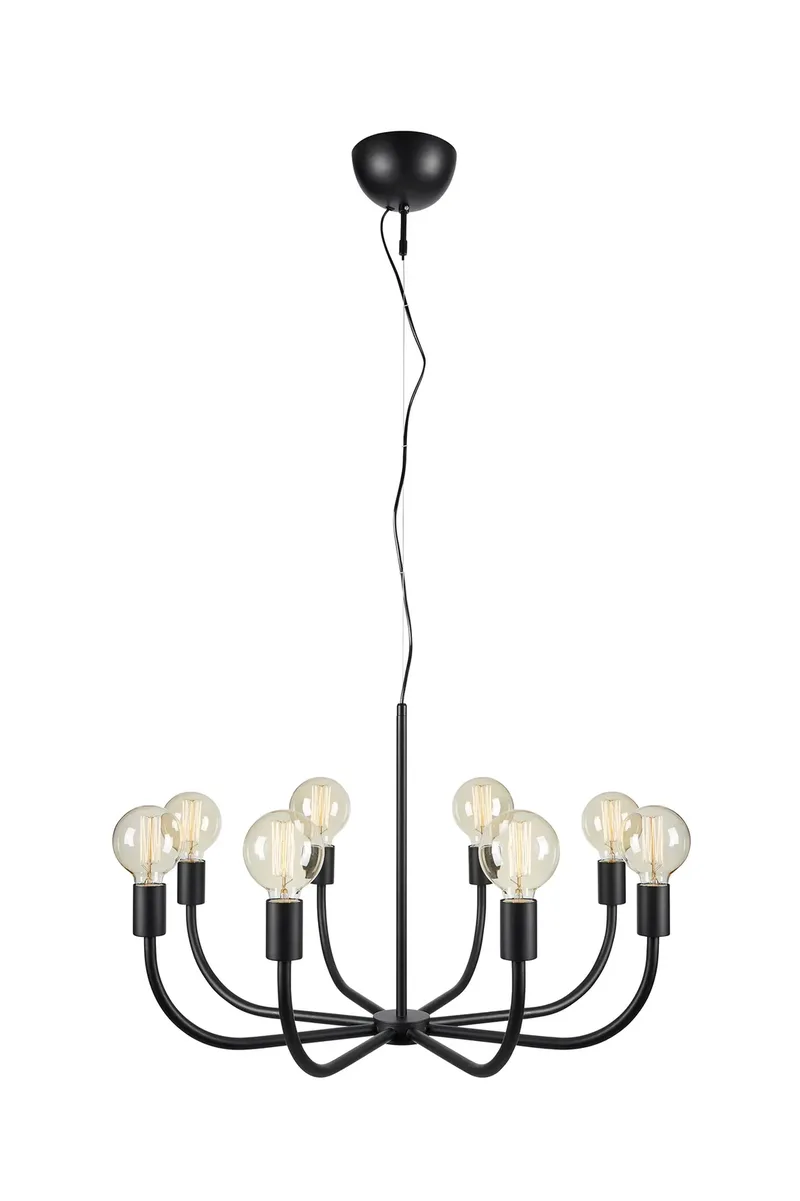 Amistoso Deckenlampe Schwarz 8 Lampen de Markslöjd – photo produit