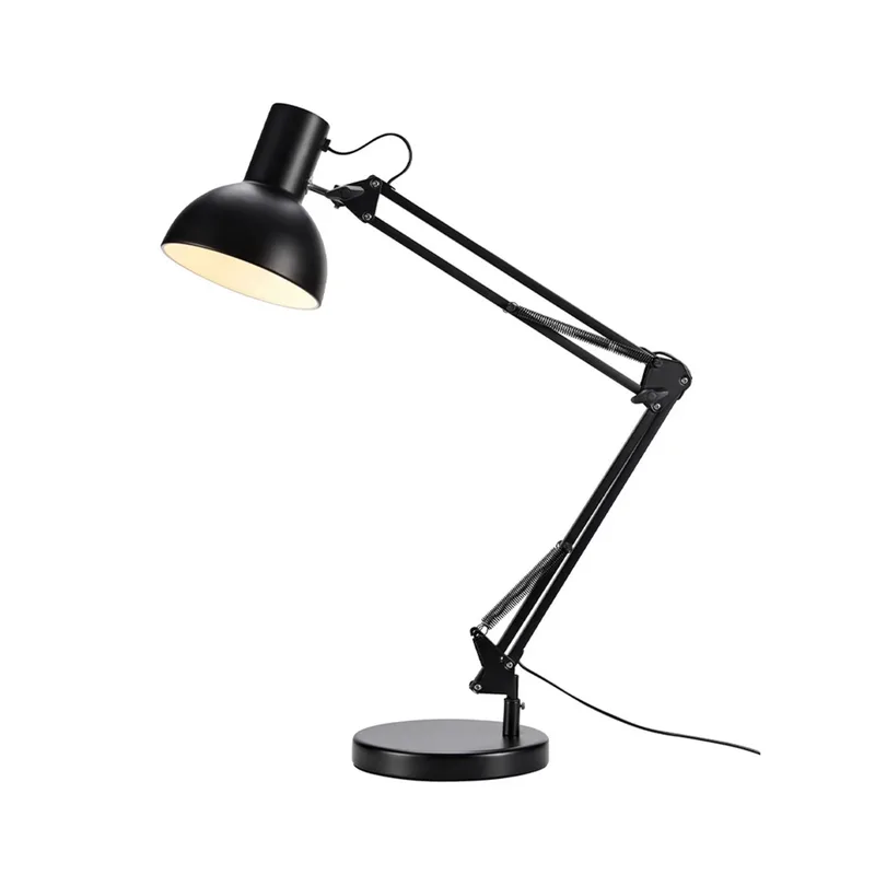 Architect tafellamp zwart metaal 80 cm E27 van Markslöjd – productfoto