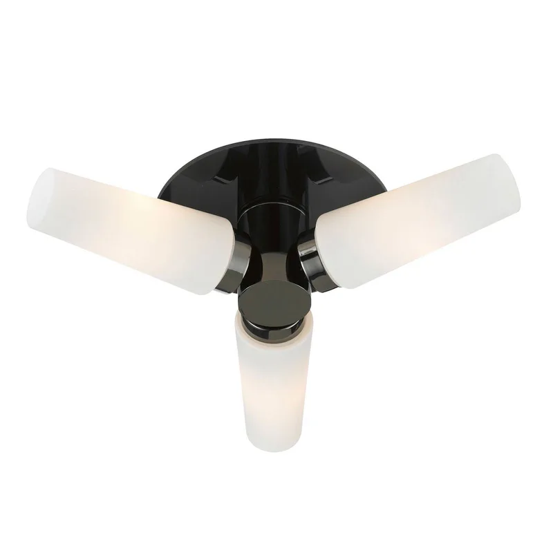 Badkamer plafondlamp Brastad, zwart de Markslöjd en Noir, Mat – photo produit