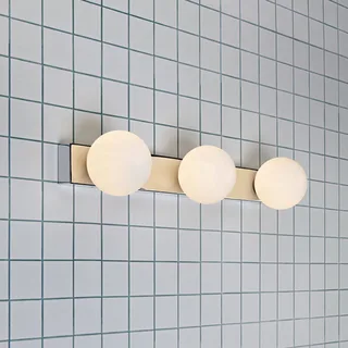 Mini 3 Applique Murale IP44 Chrome/Blanc de Markslöjd en Chrome, Blanc – photo produit 3 sur 3