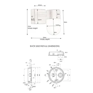 Menton Wandleuchte Messing von Markslöjd in Messing, Gesatineerd – Produktfoto 4 von 4