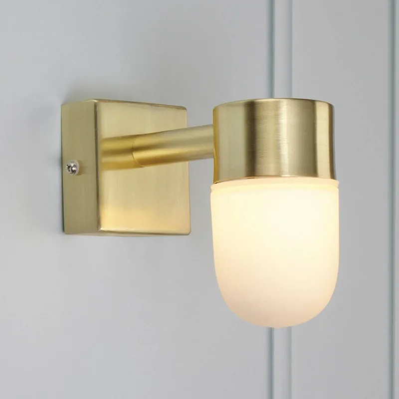 Menton Wandleuchte Messing von Markslöjd in Messing, Gesatineerd – Produktfoto 1 von 4