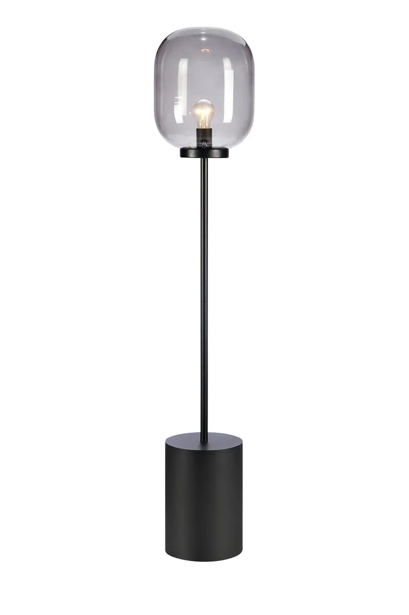 Brooklyn Stehlampe Schwarz/Rauch från Markslöjd – produktbild