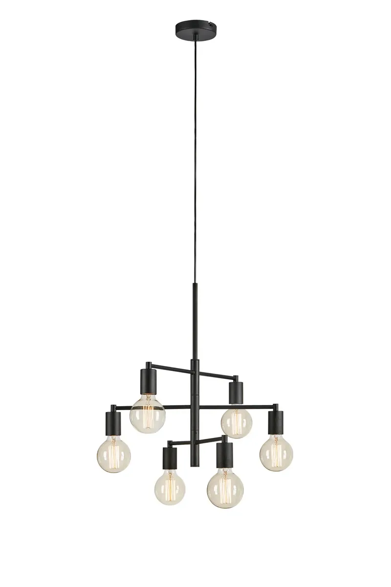 Cielo Deckenlampe Schwarz 6 Lampen de Markslöjd – photo produit