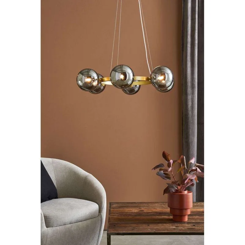 Circle 6 Hanglamp Goud/Rook van Markslöjd – productfoto