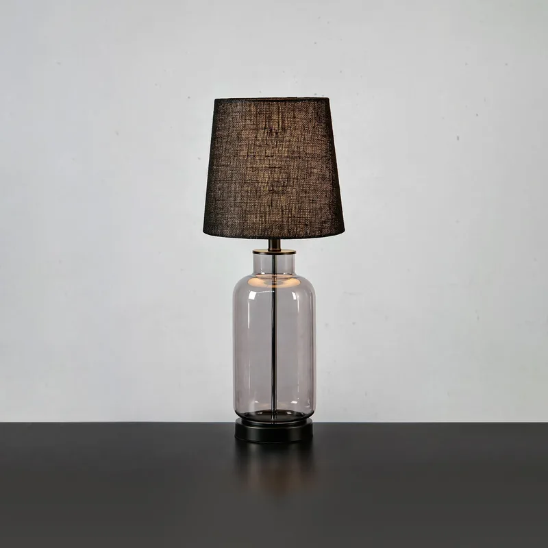 Lampe à poser Costero H61,5 Smoke/Black de Markslöjd – photo produit
