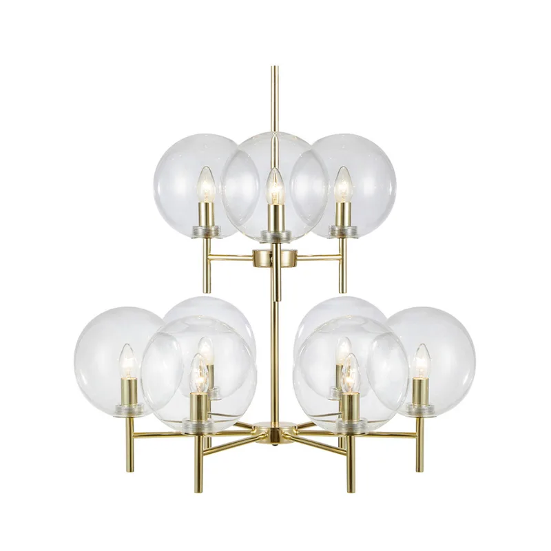 Crown 9 Hanglamp Geel Koper/Helder de Markslöjd – photo produit