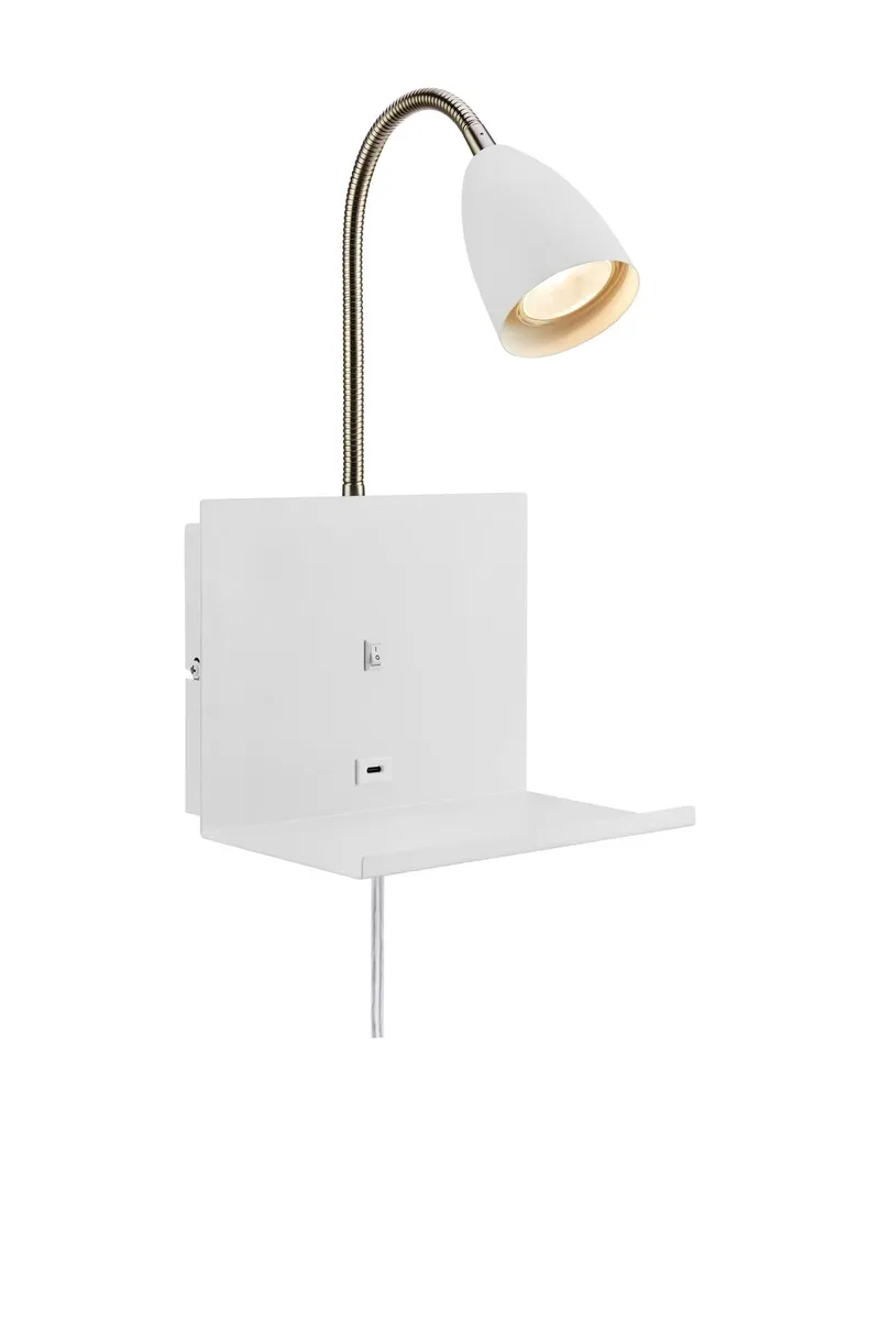 Cuarto Nachttischlampe Weiß van Markslöjd – productfoto