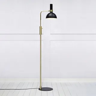 Larry Lampadaire Black/Brushed Brass de Markslöjd en Noir, Laiton – photo produit 2 sur 2