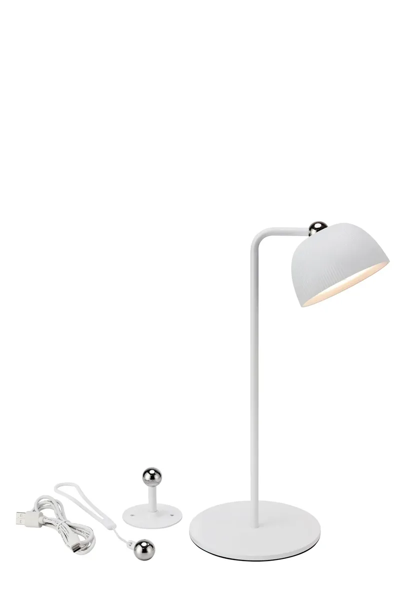 Diverse Wiederaufladbar Tischlampe Weiß 3-in-1 de Markslöjd – photo produit