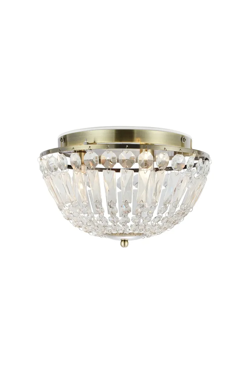 Estelle Kristall Deckenlampe Messing de Markslöjd – photo produit