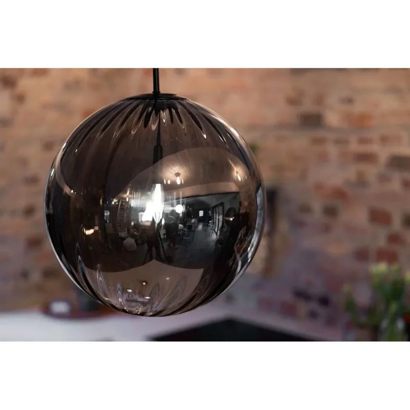 Fengari 1 Hanglamp Matt Black/Smoke de Markslöjd – photo produit