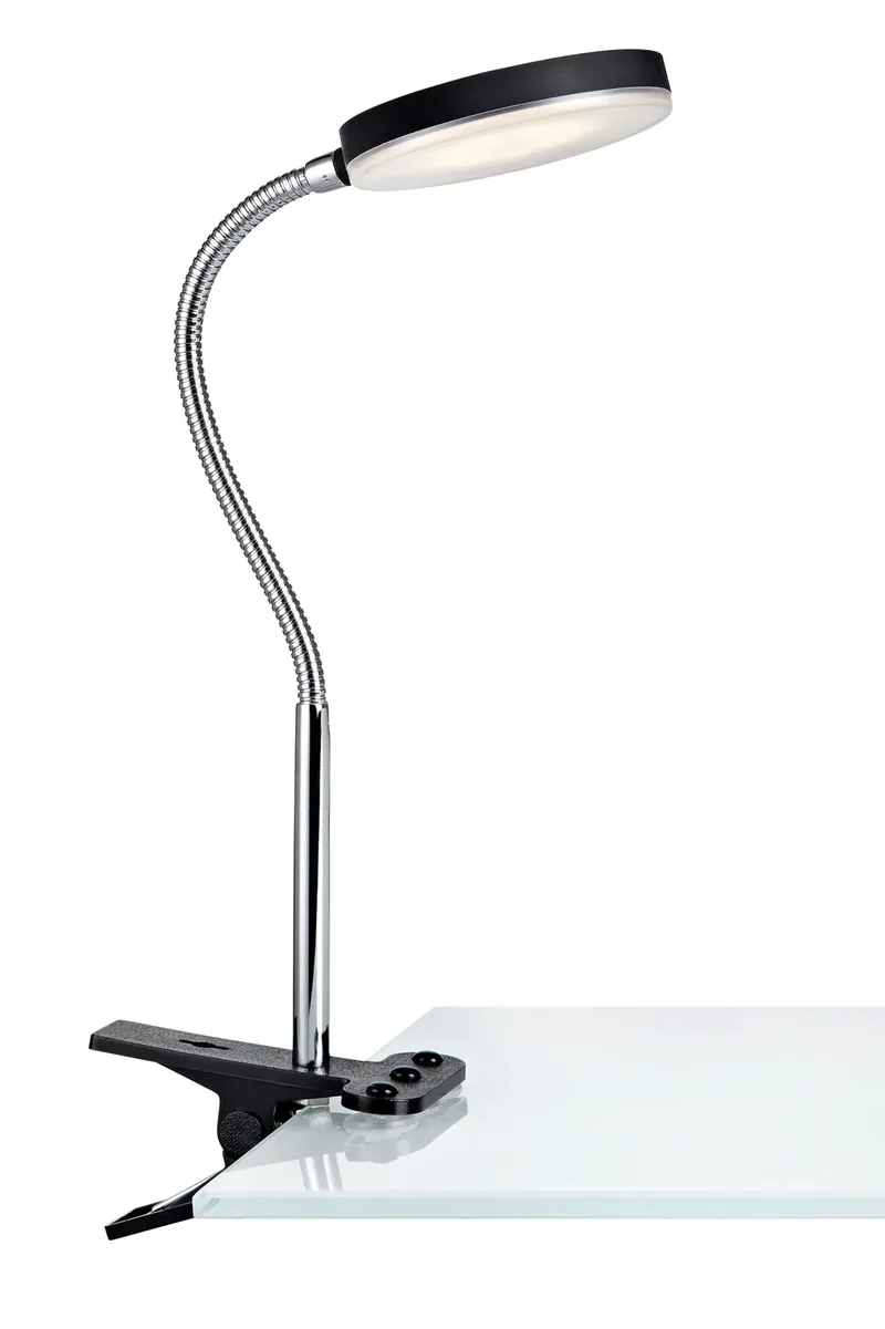 Flex Klemmlampe Schwarz de Markslöjd – photo produit