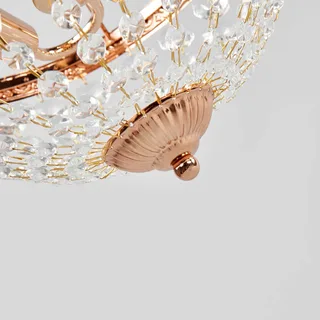 Fraai vormgegeven plafondlamp Hanaskog van Markslöjd in Frans goud, Transparant – productfoto 5 van 5