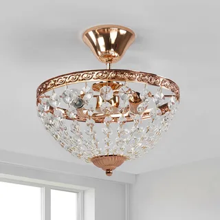 Fraai vormgegeven plafondlamp Hanaskog van Markslöjd in Frans goud, Transparant – productfoto 3 van 5